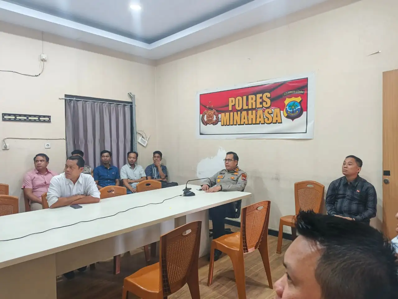 Kapolres Minahasa Ikuti Zoom Meeting Bareskrim Polri, Bahas Implementasi KUHP dan KUHAP Baru